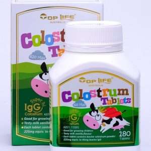 Top Life Colostrum Tablets 820mg 180 Tablets