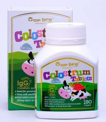Top Life Colostrum Tablets 820mg 180 Tablets