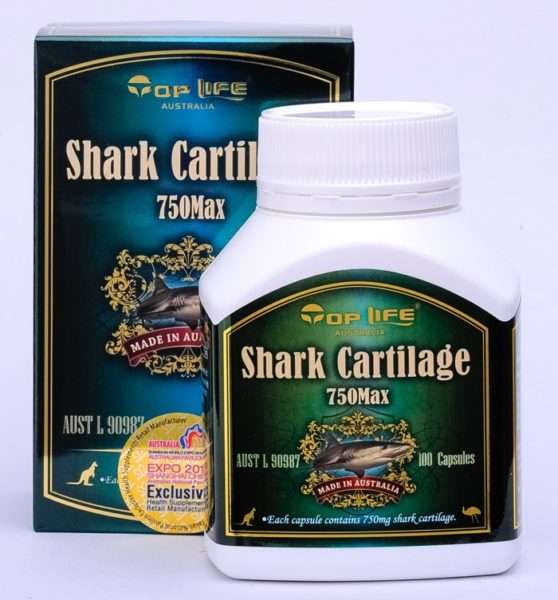 Top Life Shark Cartilage 750mg 100 Capsules