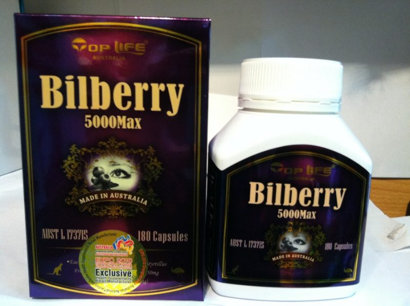 Top Life Bilberry 5000mg 180 Capsules