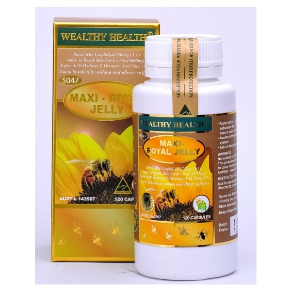 Wealthy Health Maxi Royal Jelly 120 Caps