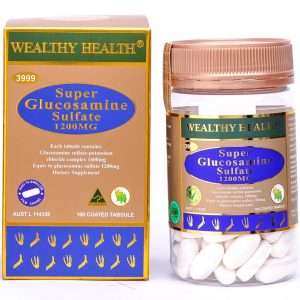 Wealthy Health Super Glucosamine Sulfate 1200mg 100 Tabsules