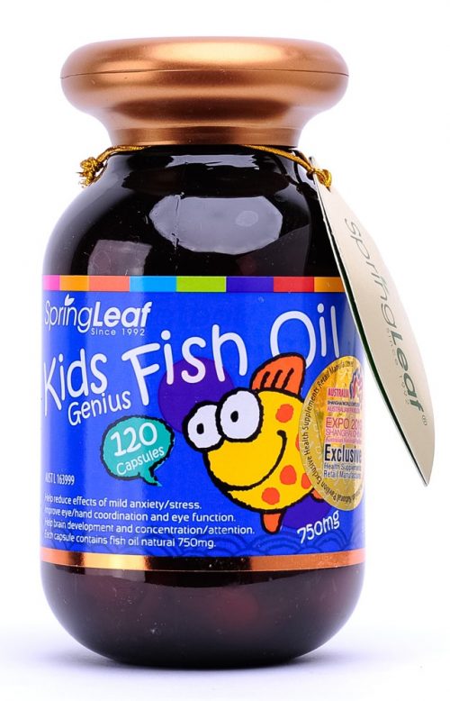 SpringLeaf Kids Fish Oil 120 Caps Vitamins & Supplements MaxCare