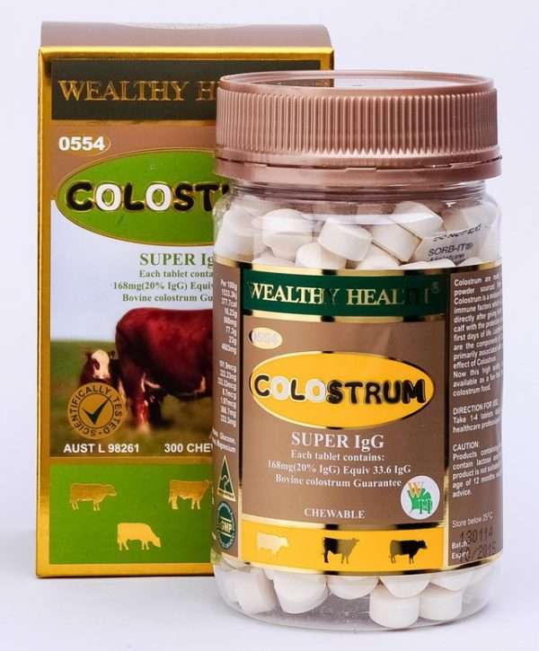 Wealthy Health Colostrum Super IgG 300 Tablets