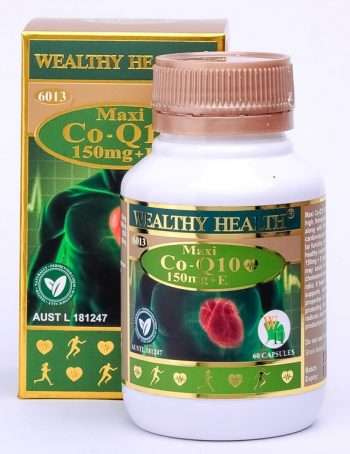 Wealthy Health Maxi Co-Q10 150mg +E
