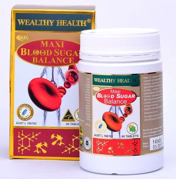 Wealthy Health Maxi Blood Sugar Balance 60 Tablets