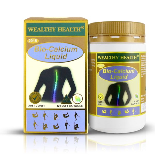Wealthy Health Bio Calcium Liquid 120 Caps