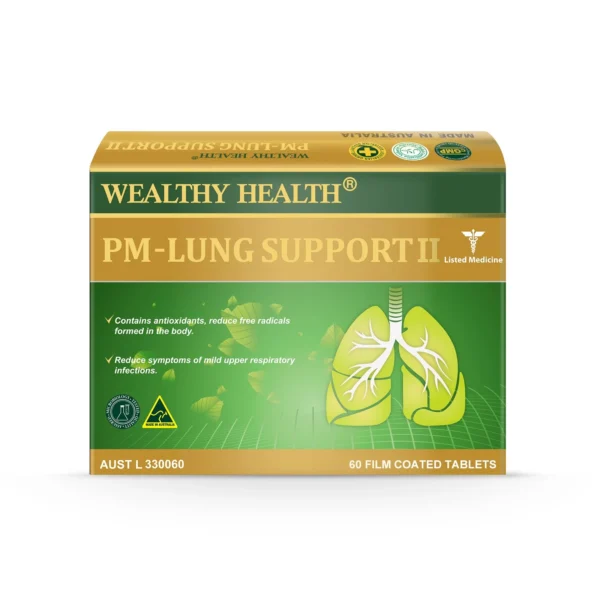Wealthy Health PM Lung Support 60 Tablets
