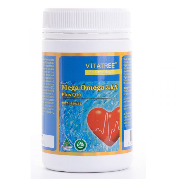 Vitatree Mega Omega 3, 6, 9 Plus Q10