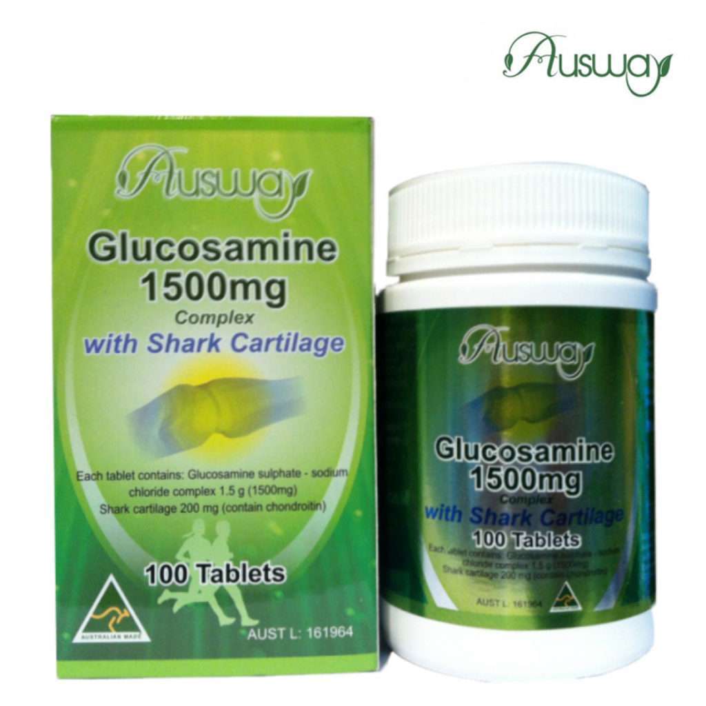 GLUCOSAMINE 1500mg with Shark Cartilage 100 tablets Maxcare Pharma
