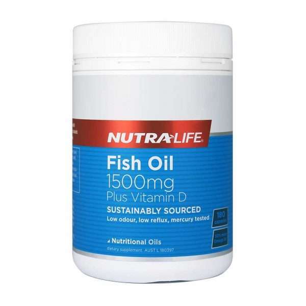 Nutralife-Fish Oil 1500mg Plus Vitamin D 180caps-1