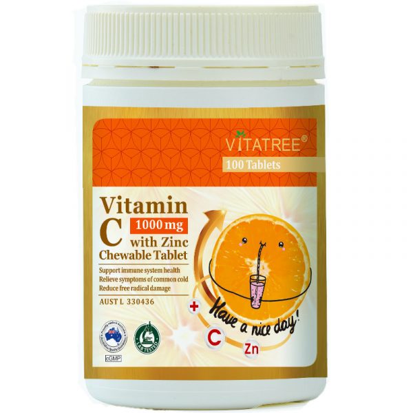 Vitamin C 1000mg with Zinc Chewable Tablet